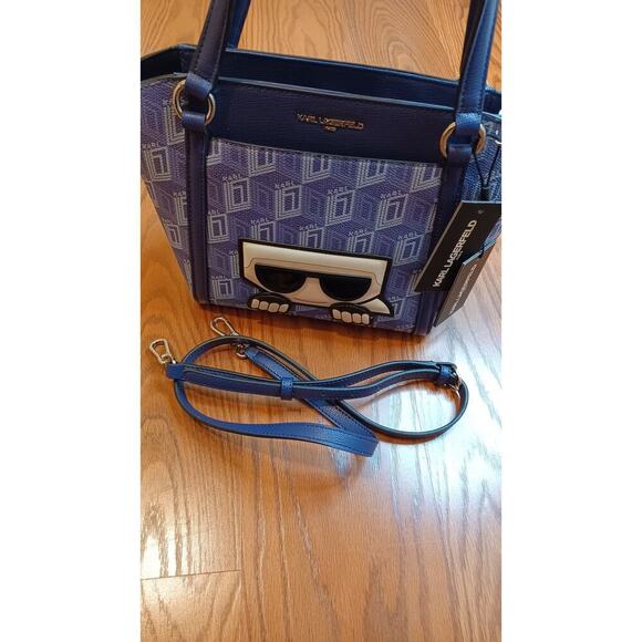 Karl Lagerfeld Paris Crossbody Iris Tote Purse Handbag NEW WITH TAGS - Picture 7 of 7